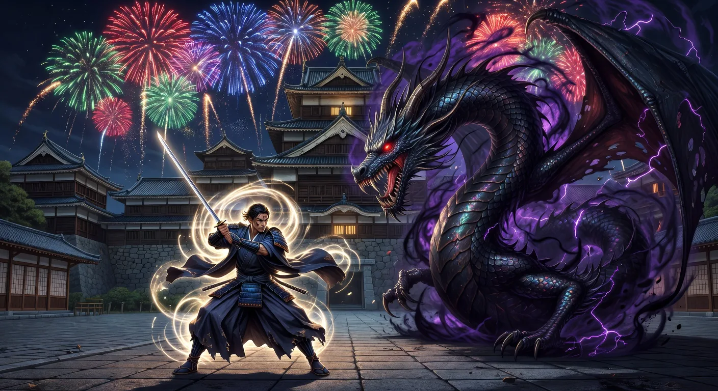 英雄と魔獣の戦い